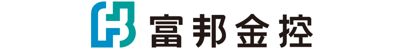 富郭金控公司標誌，由藍綠色幾何圖形和黑色中文字「富郭金控」組成，代表金融控股集團的企業識別。